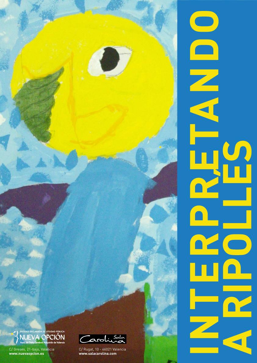 Cartel de la exposición "Interpretando a Ripollés"